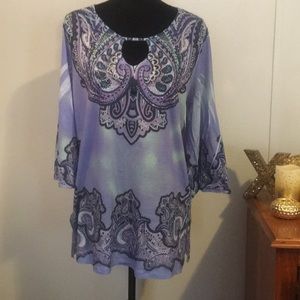 Boho embellished tunic!